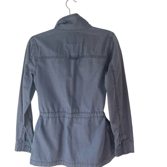 Women's Madewell Washed Gray Canvas Jacket sz. S #AM - Picture 2 of 12